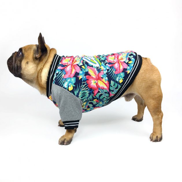 Warm Flower Small Dog Coat Jacket