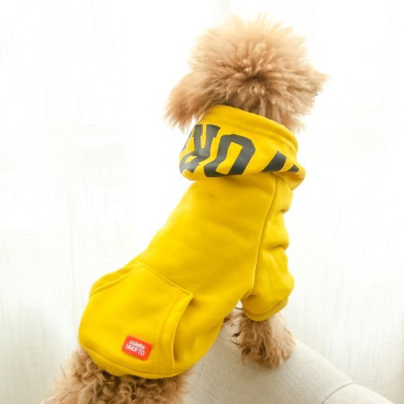 Fall Winter Pet Dog Hoodie Sweater Warm Soft Fleece Hoodie with Pocket