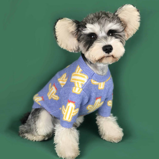 Turtleneck Sweaters Casual Knitted Pullovers Dog Clothes